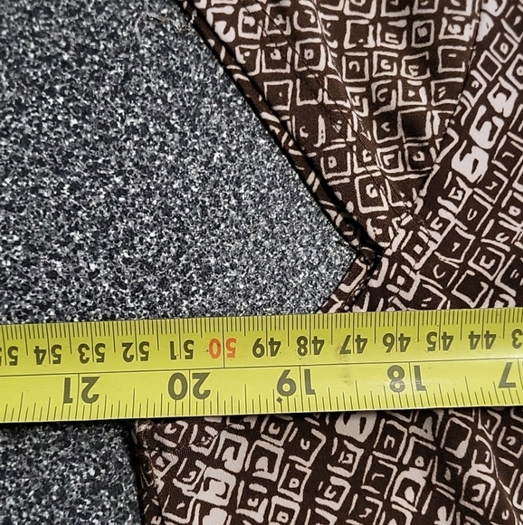 Liz & Co. Women's Top Size XL Pullover Short Sleeve Stretchy Brown - Picture 7 of 8